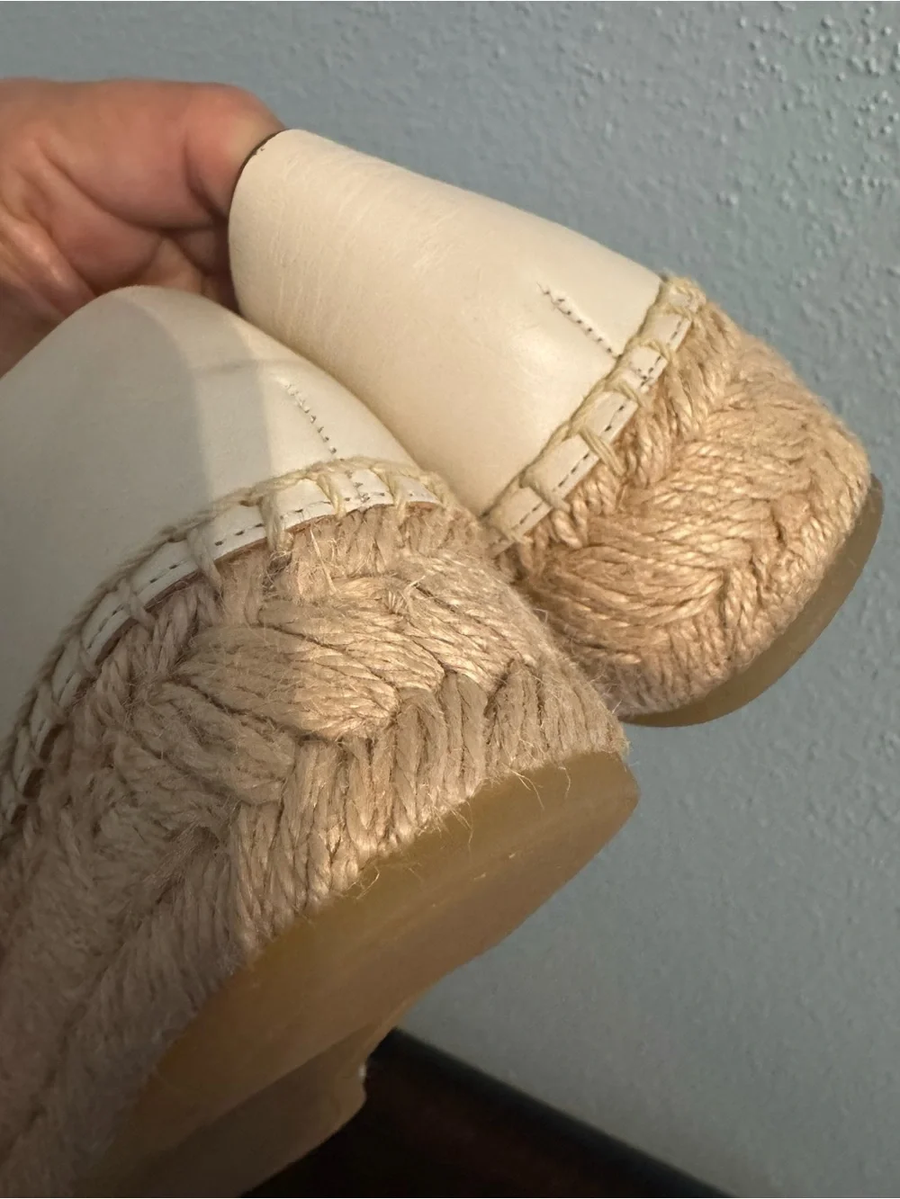 Tory Burch Leather Fisherman Espadrille Platform Sandals